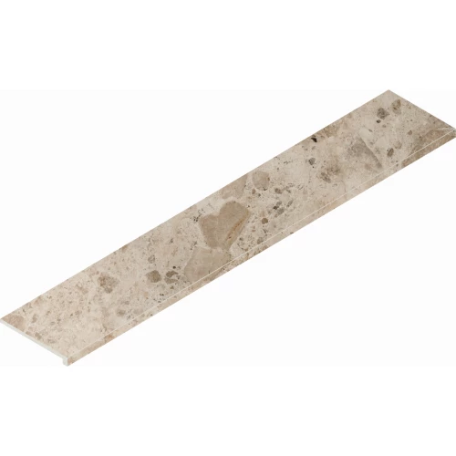 Ступень фронтальная из керамогранита Italon Континуум Стоун Беж / Continuum Stone Beige матовая бежевая 620070002344 160х33 см