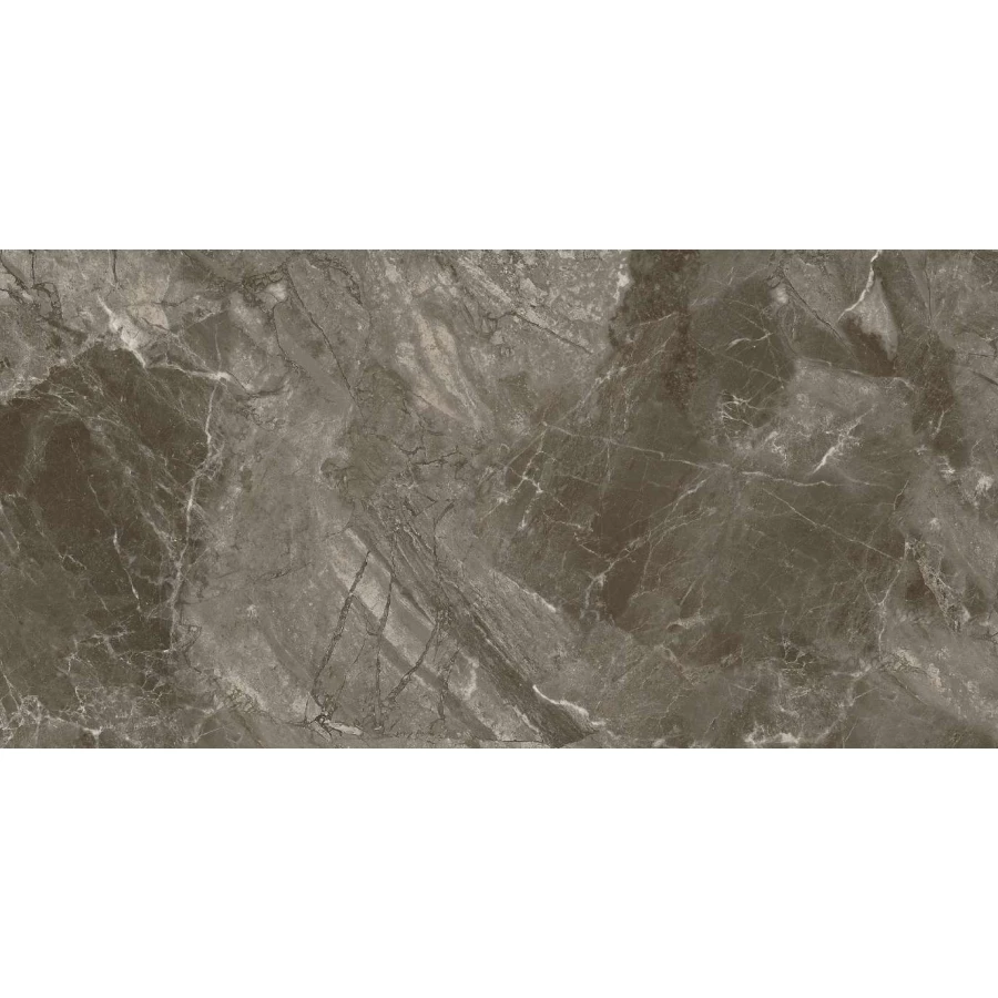 Керамогранит Planet Ceramics UKDD 35 глянцевый с золотом коричневый 120х60 см