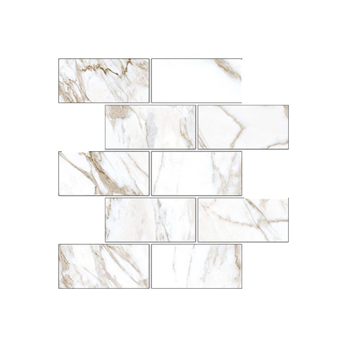 Мозаика Kerranova Marble Trend K-1001/MR/m13 Calacatta 30,7x30,7х1