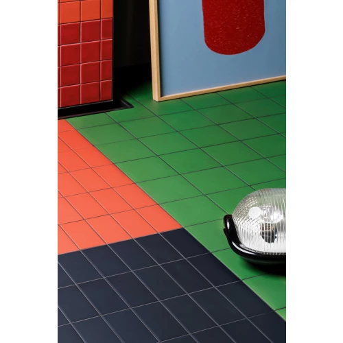 Плитка настенная Mutina Дин Дарк Блуе Матт / Din Dark Blue Matt матовая синяя KGDM25 15х7,4 см