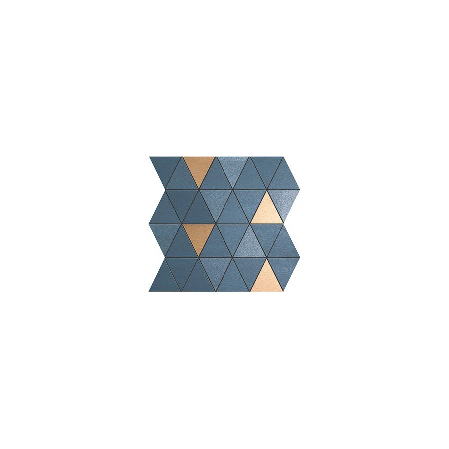 Керамическая плитка Atlas Concorde MEK Blue Mosaico Diamond Gold Wall 30,5x30,5 