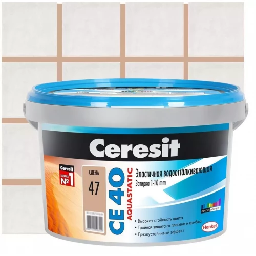 Затирка Ceresit СЕ 40 сиена 47 1956552 2 кг