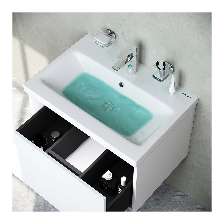 База под раковину Am Pm Gem подвесная 1 ящик белый глянец M90FHX06021WG 60 см