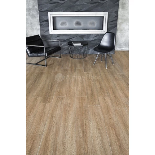 Каменный SPC ламинат Alpine Floor Intense синхронное тиснение Бурый лес ECO 9-3 43 класс 6 мм 2.23 кв.м 122х18.3 см