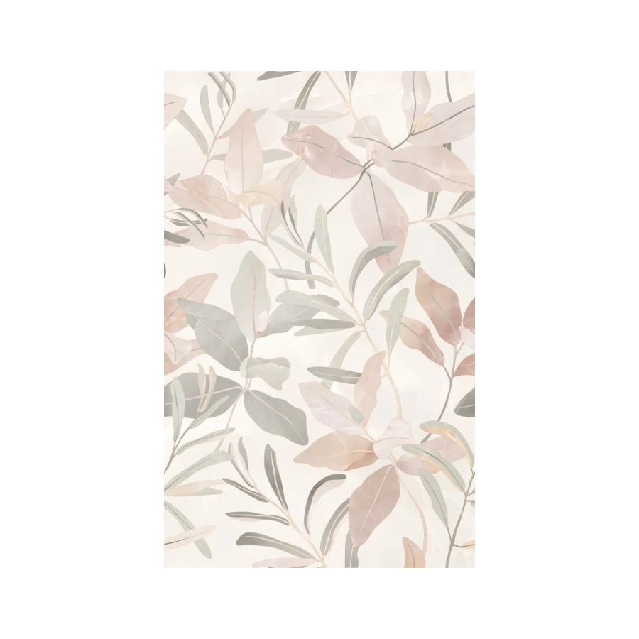 Декор Шахтинская плитка Флора бежевый 01 25х40 см