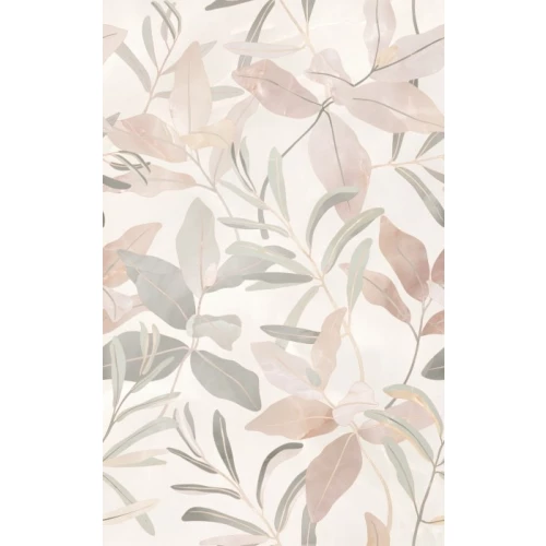 Декор Шахтинская плитка Флора бежевый 01 25х40 см