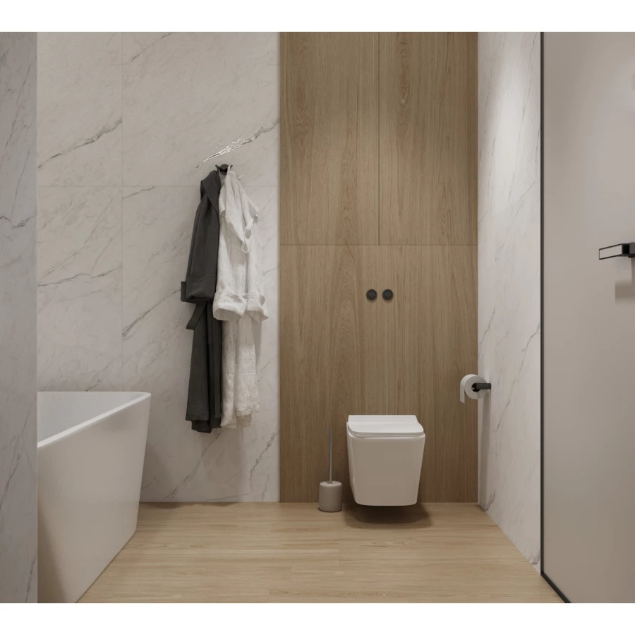 Керамогранит Creanza Montesa White Matt Glossy матовый с глянцевым эффектом белый CZ-GL07-B 160х80 см