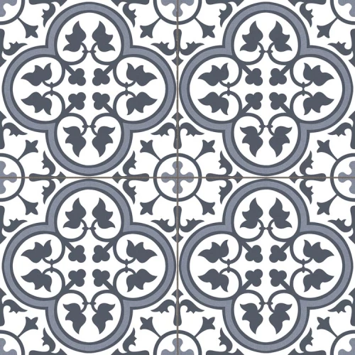 Керамогранит Prissmacer Hampton Blue Pre. бело-голубой 45x45 см