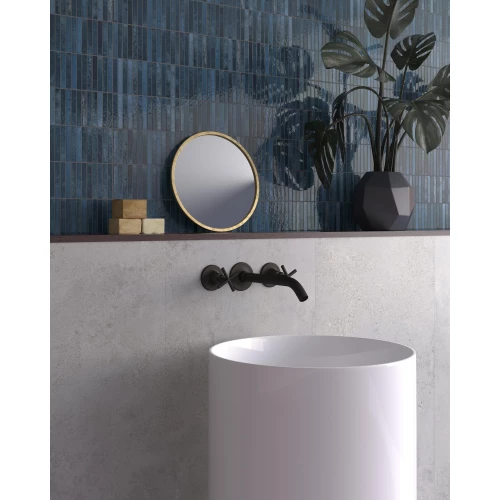 Керамогранит Dune Ceramica Kit-Kat Mosaic Ocean Glossy глянцевый темно-синий 188860 23,1х11,5 см