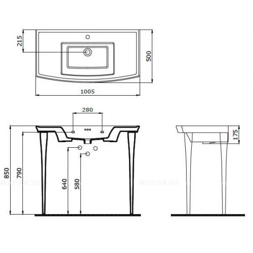 Раковина Bocchi Lavita белая 1168-001-0126