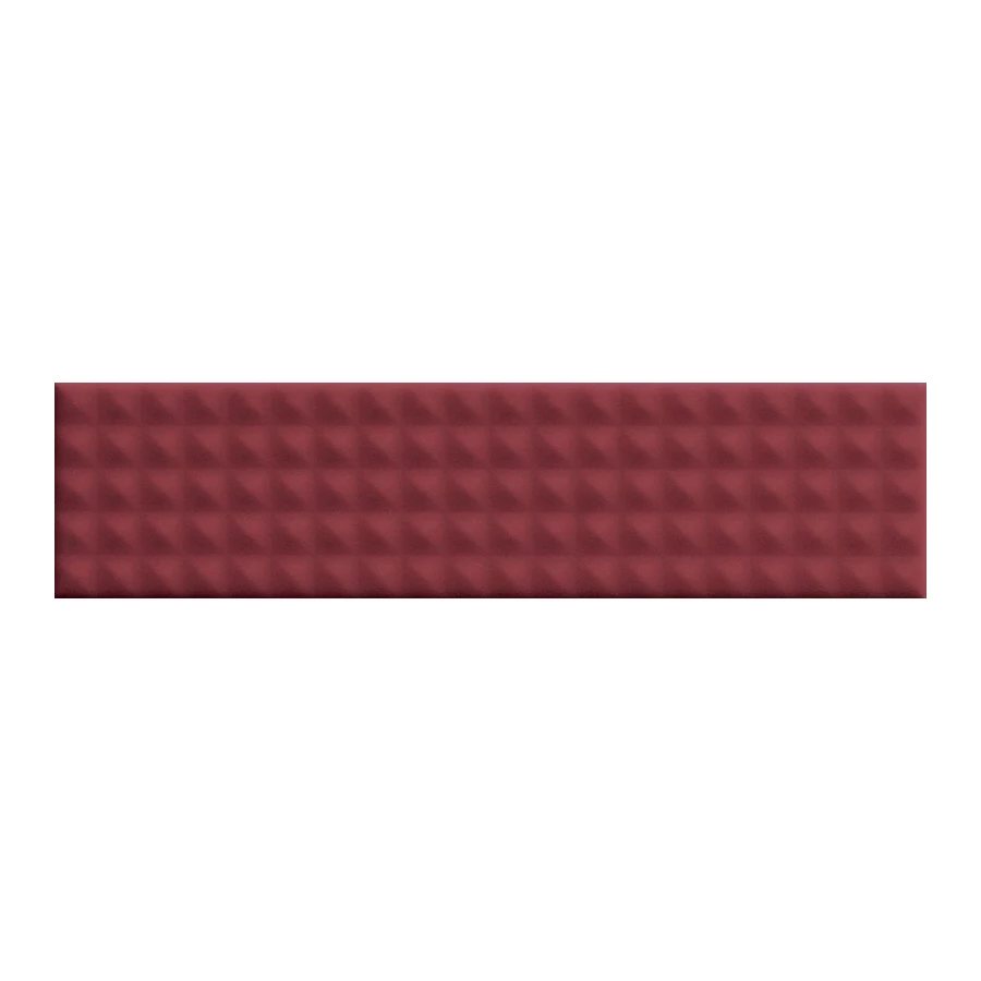 Плитка керамическая 41zero42 Бисквит Студ Бордеаух / Biscuit Stud Bordeaux матовая бордовая 4101163 20х5 см
