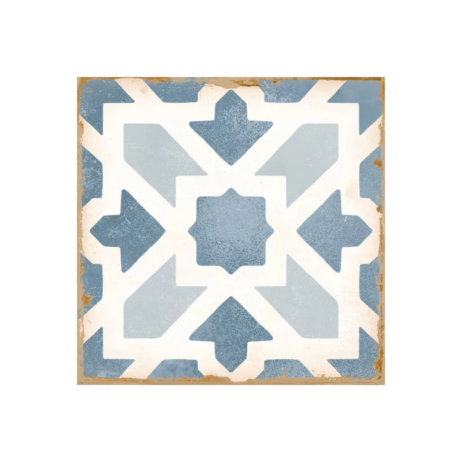 Керамическая плитка Harmony Peronda Casablanca Gaza матовая голубая 0278029420 12,5х12,5 см