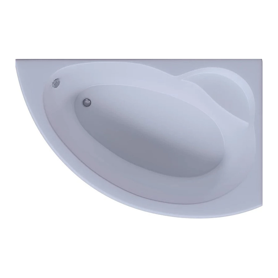 Акриловая ванна Aquatek Аякс 2 правая без гидромассажа с фронтальным экраном вклеенный каркас AYK170-0000089 170х110 см