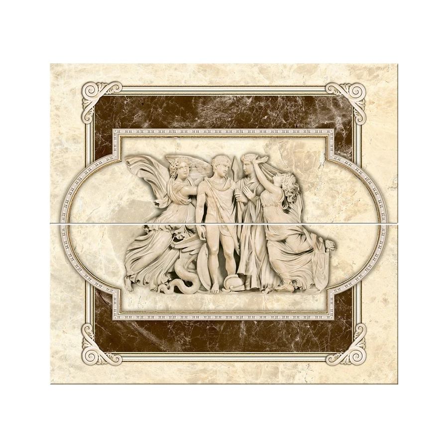 Панно InterCerama Emperador коричневый (панно из 2-х шт.) 46*50 см