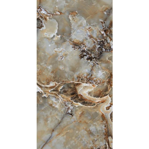 Керамогранит Bluezone Agyaro Verde High Glossy серый BZ75018 120х60 см