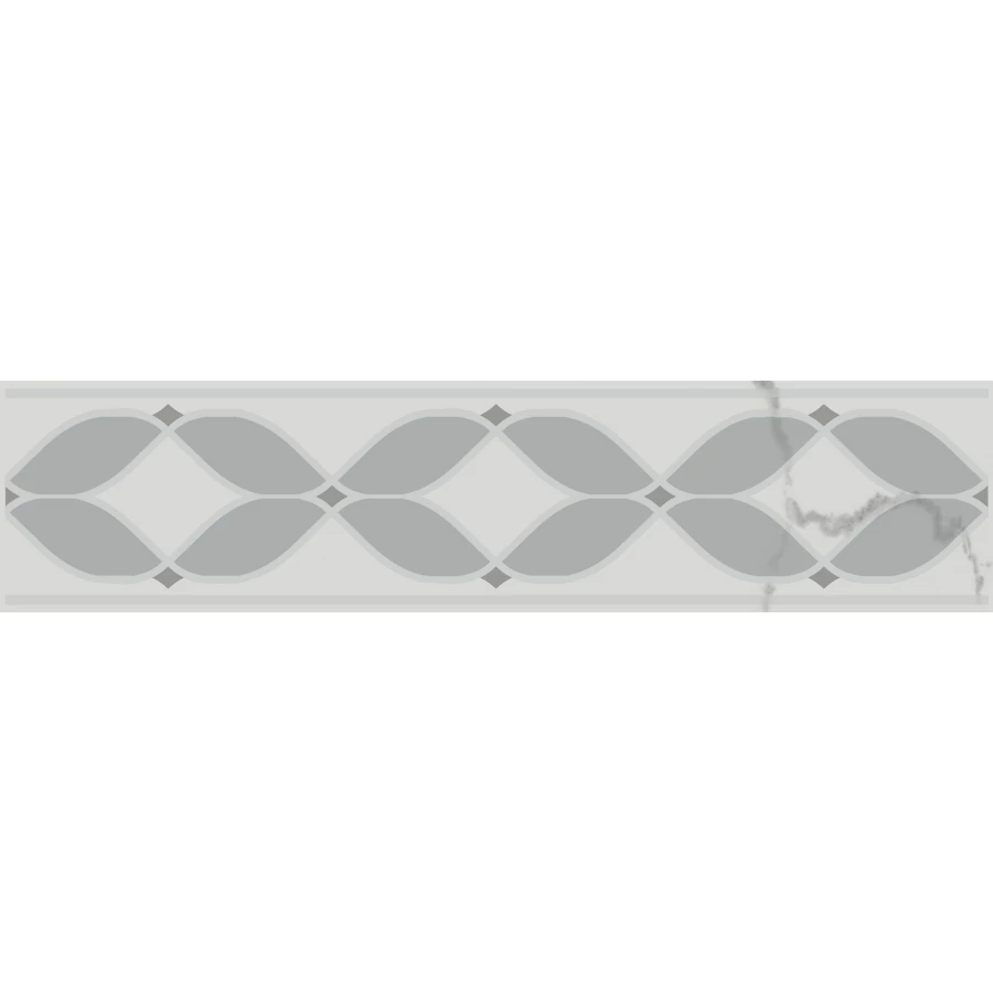 Бордюр Kerama Marazzi Мираколи глянцевый белый VT/A630/8376 30x5,7 см