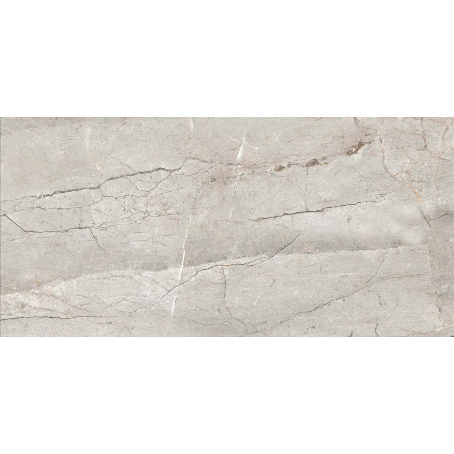 Керамогранит Realistik Craft Afyon Gloss глянцевый серо-коричневый 120х60 см