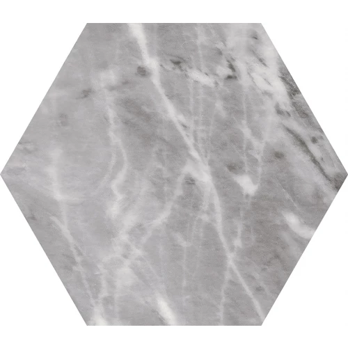 Керамогранит Equipe Bardiglio Hexagon Dark натуральный 20х17,5 см