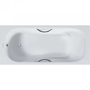 Ванна чугунная Aquatek Гамма эмалированная в комплекте с ножками и ручками AQ8050FH-00 150x75 см