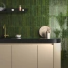 Плитка настенная Equipe Menorca Tourmaline глазурованная глянцевая зеленая 31627 32,8x6,5 см