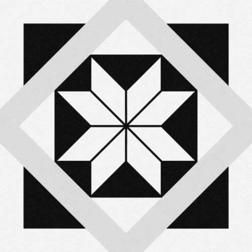 Керамический гранит Cersanit Stream Геометрия SM4A053 белый 29,8*29,8 см