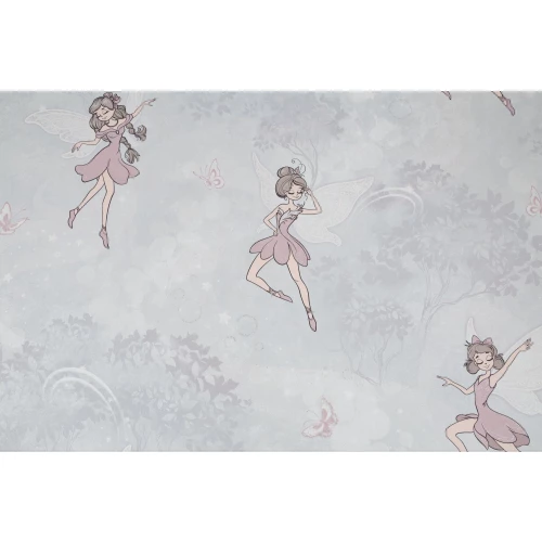 Обои флизелиновые Palitra Home Mary Fairy HomeColor серые HC72343-45 1,06х10,05 м