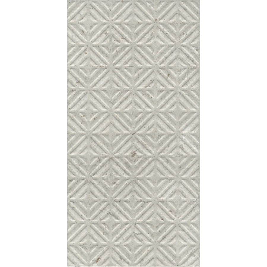 Плитка настенная Kerama Marazzi Карму структура матовый обрезной серый светлый 30х60 см