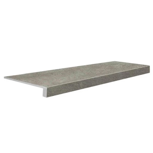 Ступень Евро Проходная из керамогранита Estima Jazz 03 матовая серая 012201 120х34,5 см