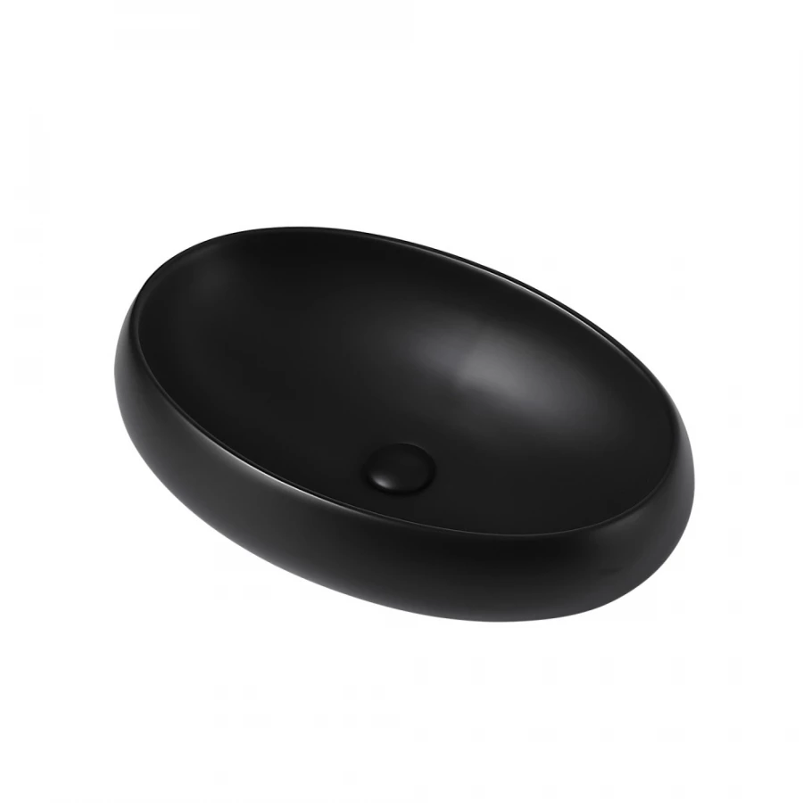 Раковина накладная Abber Bequem черная матовая AC2102MB