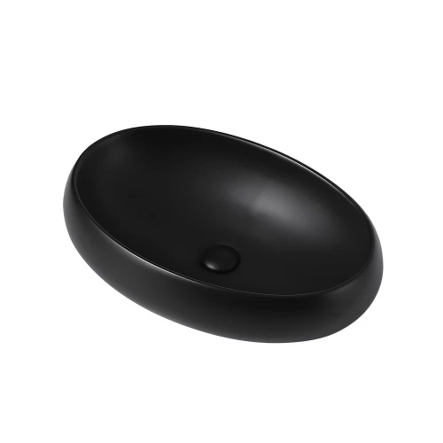 Раковина накладная Abber Bequem черная матовая AC2102MB