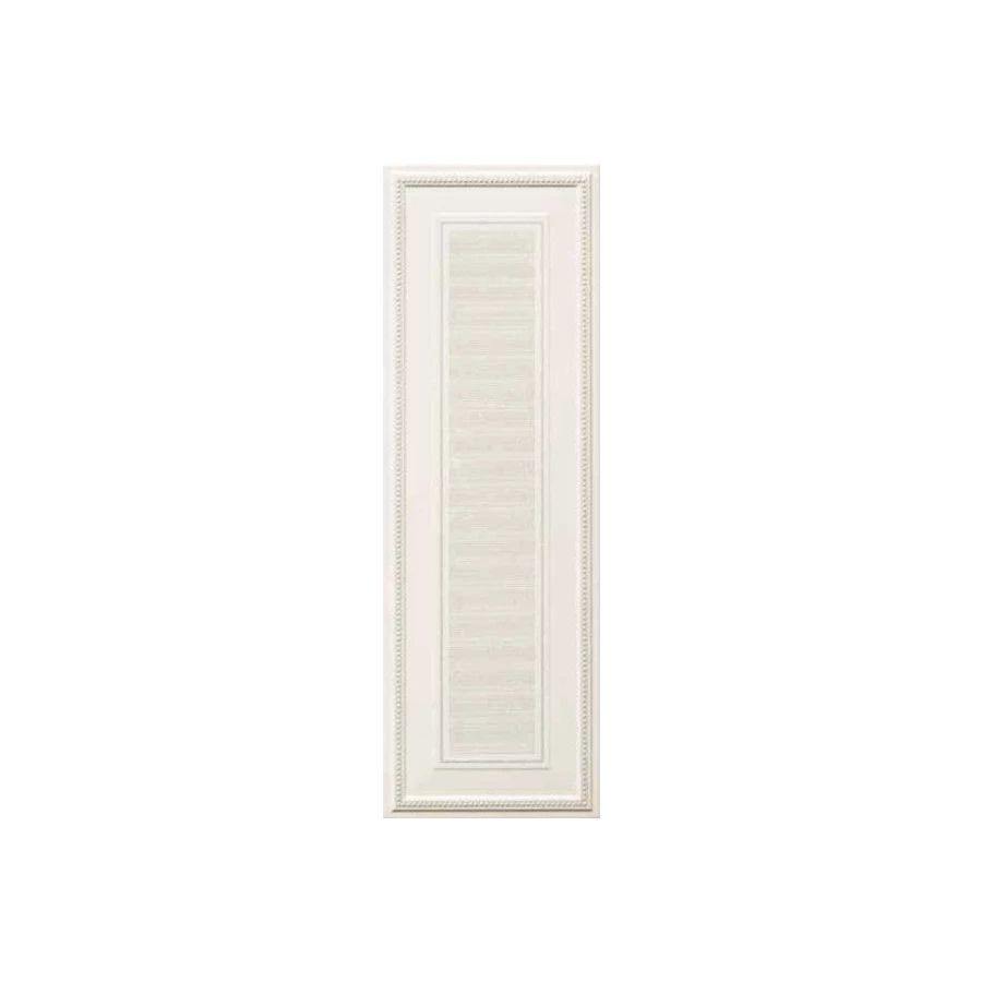 Плитка настенная Ascot Ceramiche New England Bianco Boiserie Victoria Dec матовая белая EG331BVD 100х33,3 см