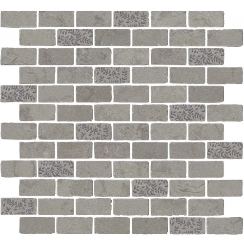 Мозаика Kerama Marazzi Про Лаймстоун Антика 2 матовая серая MBD010 32х30 см