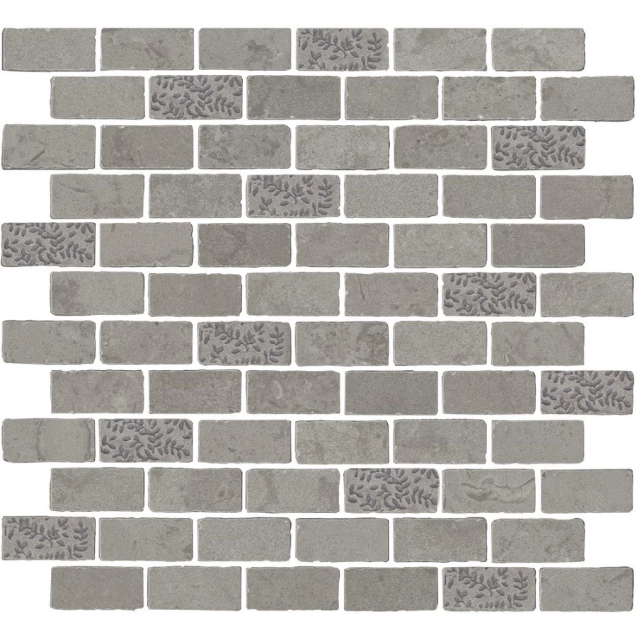 Мозаика Kerama Marazzi Про Лаймстоун Антика 2 матовая серая MBD010 32х30 см