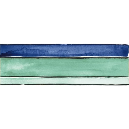 Декор Imola Ceramica Shades Stripes Sea Mix глянцевый белый 60x20 см