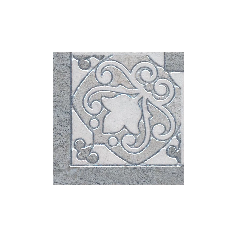 Вставка Kerama Marazzi Монтаньоне серый лаппатированный 9,7х9,7 см