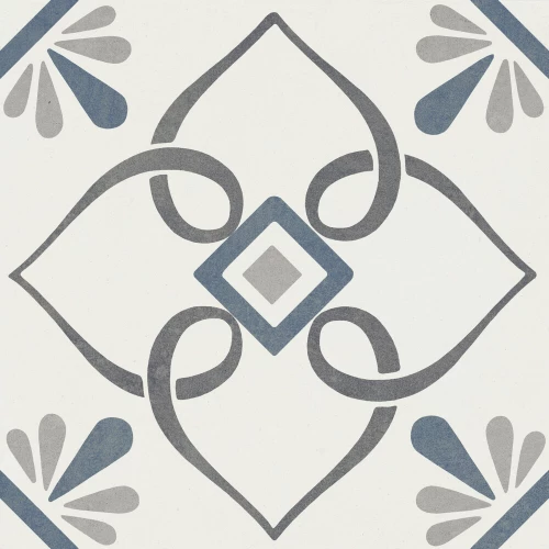 Керамогранит Harmony Peronda Provenza Blue Petals матовый многоцветный 3386037789 22,3х22,3 см