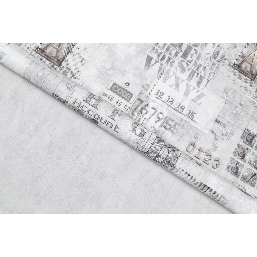 Обои флизелиновые VOG Collection П Аккаунт серые VV71921-41 1,06х10,05 м