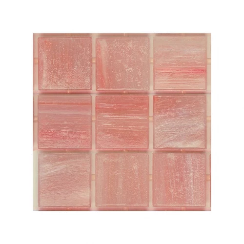 Мозаика стеклянная Trend Brillante Opale 261 тон 2003556 с авантюрином 2x2 глянцевая розовая Br261-1 31,6х31,6 см