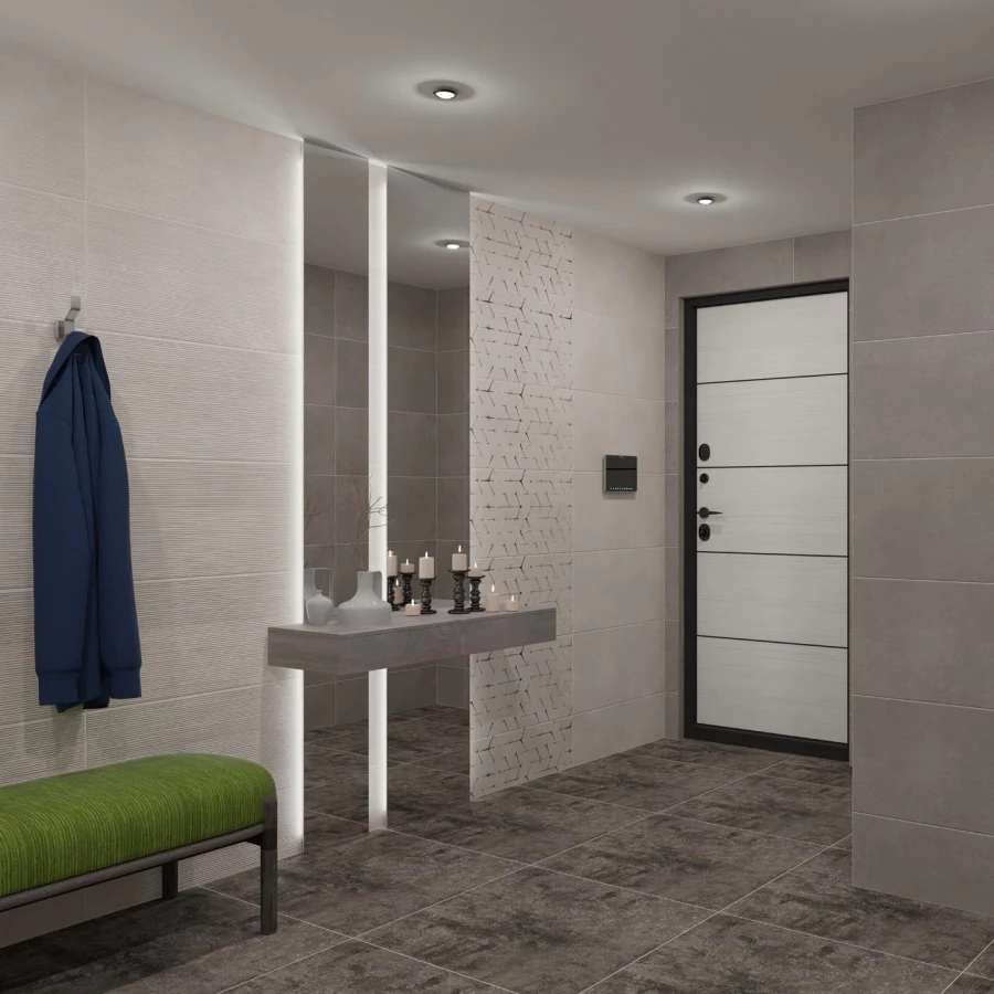 Плитка настенная Axima Альтеа матовая серая 60х30 см