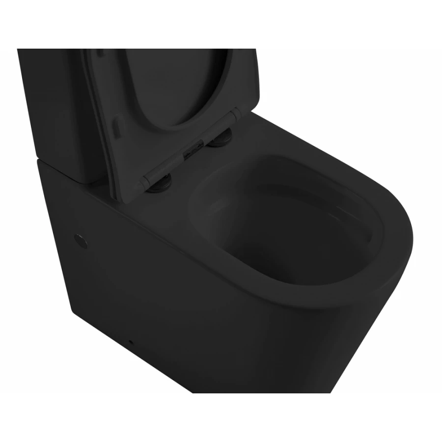 Унитаз Abber Bequem компакт черный матовый безободковый AC1112TMB