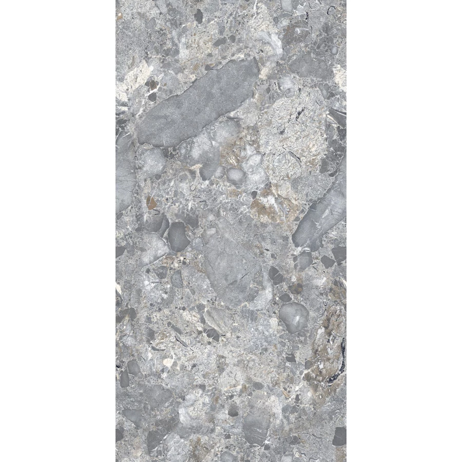 Керамогранит Seratonia Glossy Smoke Nero темно-серый 120х60 см