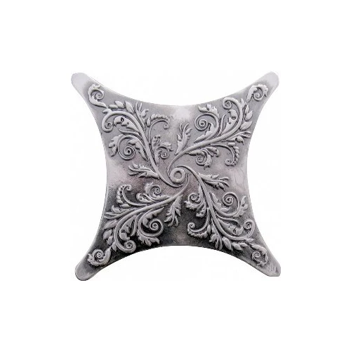 Вставка Hispania Core Estrella E1 Satined Silver HSP000003 6.7х6.7 см