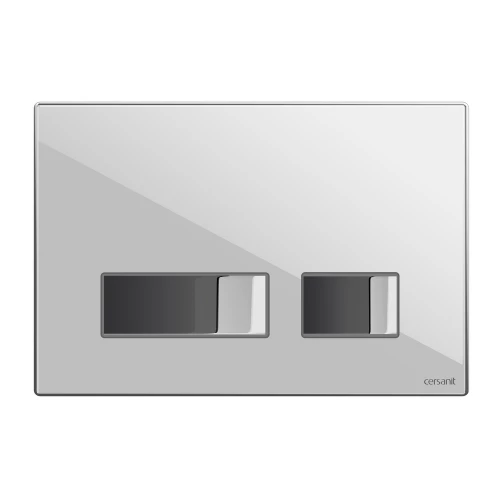 Кнопка Cersanit Movi белая глянцевая стекло BU-MOV/Whg/Gl