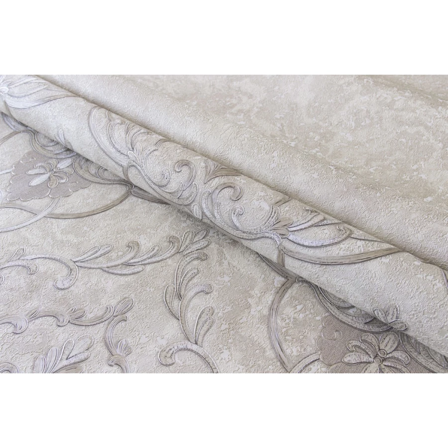 Обои флизелиновые Аспект Deluxe Рафаэль белые 70427-12 1,06х10,05 м