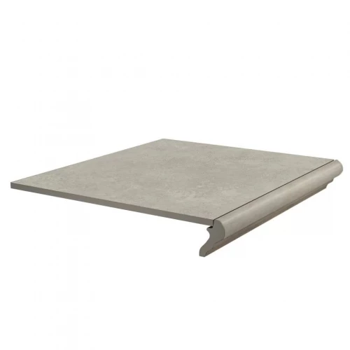 Ступень фронтальная Kerama Marazzi Хадду матовая серая светлая KM4040G0011NGTF 40,2x34 см