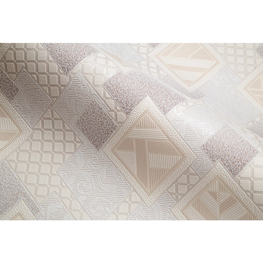 Обои бумажные Palitra Home HomeColor Puzzle бежевые HC11041-22 0.53х10.05 м