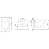 Унитаз подвесной Am Pm Sense FlashClean с сиденьем микролифт C741701SC