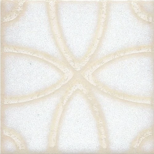 Вставка Kerama Marazzi Амальфи орнамент белый 9,9х9,9 см