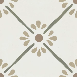 Керамогранит Harmony Peronda Provenza Green Flower матовый многоцветный 3386037788 22,3х22,3 см