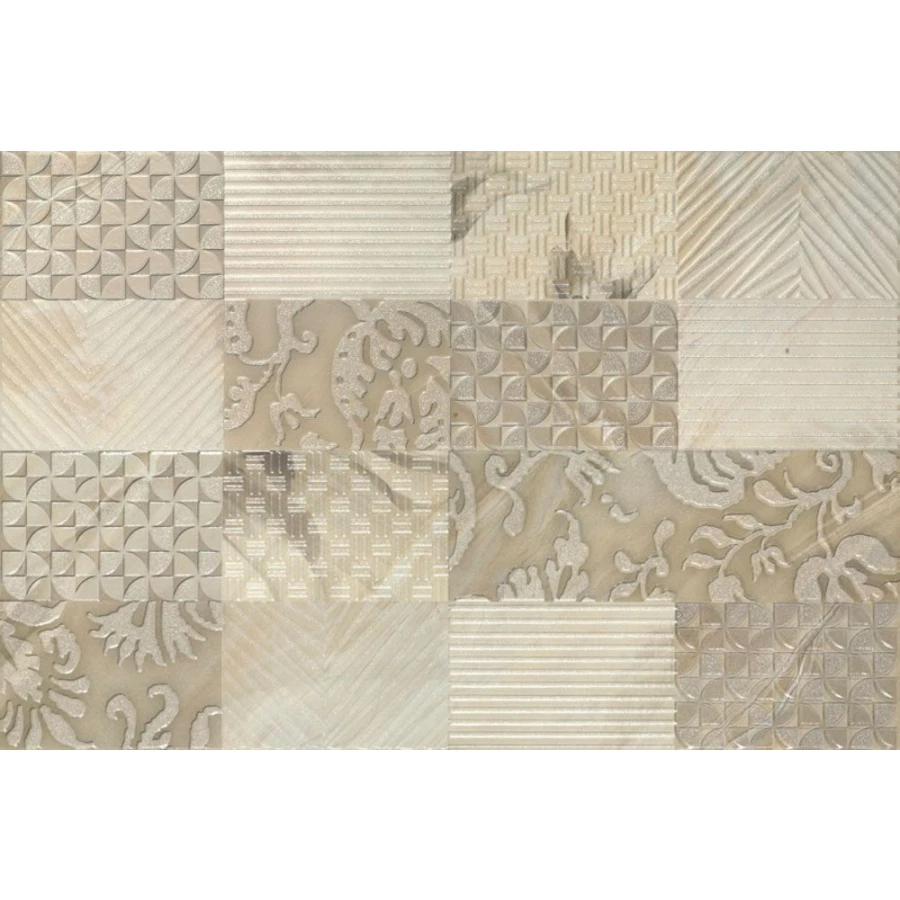 Панно Porcelanite Dos Ros. 7511 Composicion gallery II beige бежевый (компл. из 2-х шт.) 25х75 см